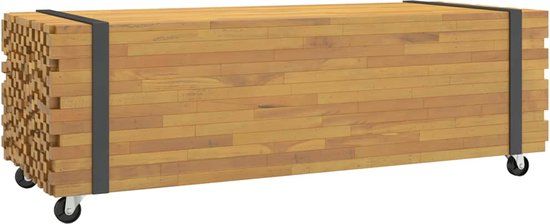vidaXL Salontafel 110x45x35 cm massief teakhout