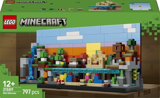 LEGO Minecraft Minibiomen Videogame Speelgoed voor Kinderen en Kinderkamer Decoratie - 21589