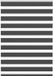 vidaXL Zebra rolgordijn 95x150 cm stofbreedte 90,9 cm zwart