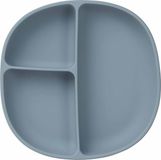 b.box Siliconen Bord + Deksel | Sterke Zuignap | Zuignap Bordje met 3 Vakken | 100% Platina-siliconen | Deksel ook Geschikt als Placemat | Vaatwasserbestendig | Vanaf 6 Maanden