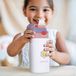Gobelet avec paille pour enfants personnalisé - Rose et violet