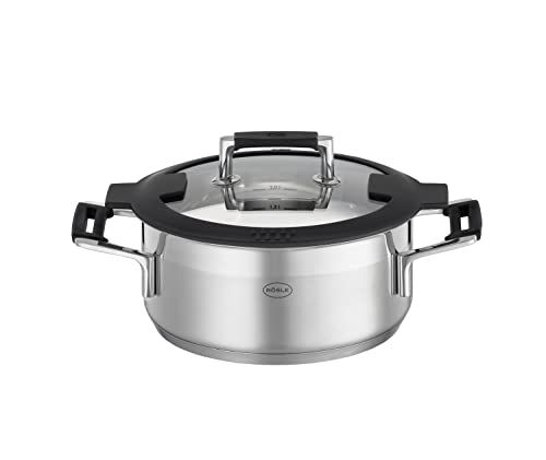 Rösle SILENCE PRO Braadpan - 20 cm - Met glazen deksel - Inductie - Vaatwasmachinebestendig