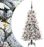 vidaXL Sapin de Noël artificiel articulé avec 150 LED blanc 150 cm PE et PVC