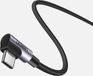 Ugreen - USB-C naar USB-C Kabel - 2 Meter - Haaks - Grijs
