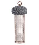 Dehner Natura Valeria wildvogelvoederzuil 10,2 cm, hoogte 28,1 cm, metaal/kunststof, bruin/grijs