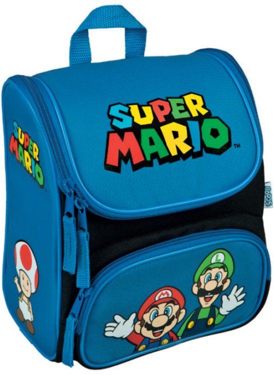 4KidsOnly UNDERCOVER GmbH School Rugzak Super Mario Blauw