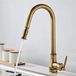 Sans marque Robinet de cuisine antique en bronze/laiton