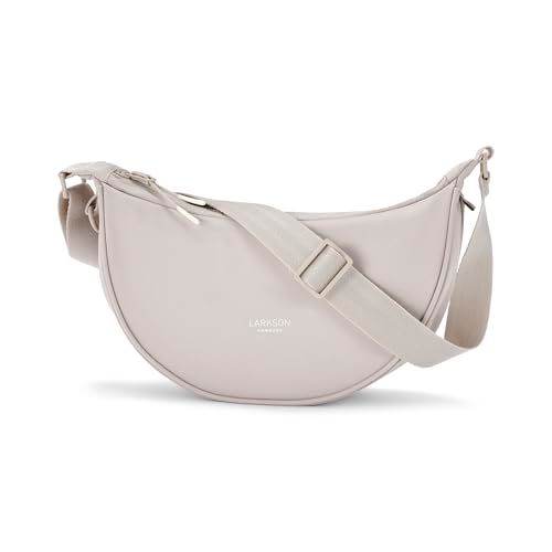 LARKSON Solveig Small Halve Maan Tas Dames en Heren Beige