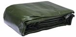 WERKA PRO Multifunctioneel zeil, zeer robuust, 240 g/m², optimale bescherming voor hout, voertuigen en aanhangers, ogen om de 50 cm, omkeerbaar, groen en zwart, 6 x 10 m