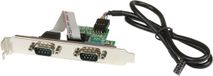 StarTech 60cm Interne USB Moederbord naar 2-poort RS232 Seriële Adapter