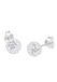 Elli Elli Earrings Women Ear Stud Ball Elegant with Crystals in 925 Sterling Silver