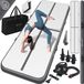 KESSER® Opblaasbare Gymnastiekmat Airtrack Fitnessmat 600x100x10 cm PVC Antraciet