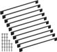 SOTECH 10 stuks meubelgrepen BLACKLINE XII BA 320 mm zwart mat aluminium