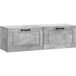 Maison Exclusive Meuble TV Mural Gris Béton 98 x 31 x 30 cm Bois d'Ingénierie