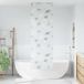 Maison Exclusive - Rideau de douche, dimensions 80x240 cm, largeur du tissu : 76 cm