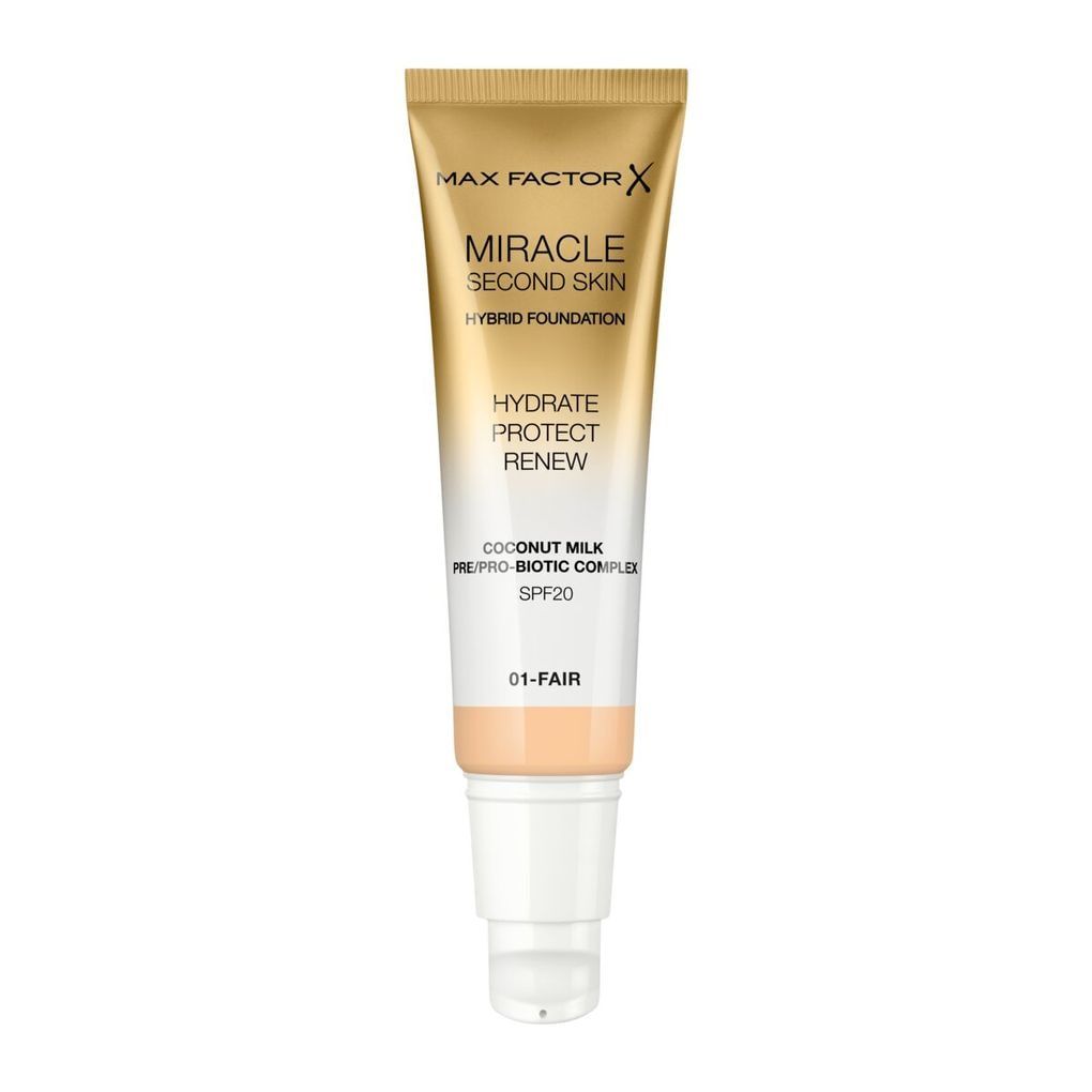Max Factor Miracle Second Skin 01 Fair Foundation 30ml