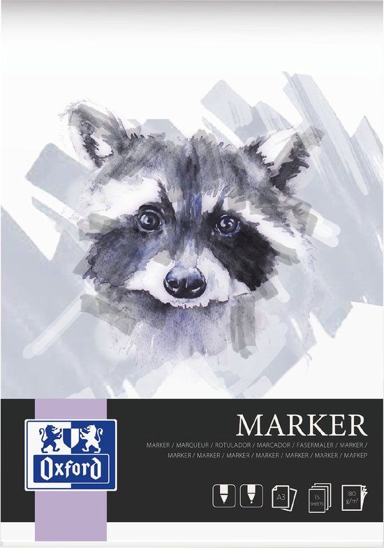 Oxford A3 Marker Tekenblok - 180 grams - 30 Pagina's