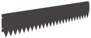 vidaXL Bordure de pelouse, 30 pièces, 103 x 20 cm, acier, noir