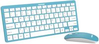 Pantone PT-KB09G1 Toetsenbord Inclusief Muis RF Draadloos QWERTY Blauw