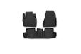 Element Rubbermatten voor TOYOTA IQ 03/2008, 3 delig, zwart
