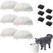 BeiJingLiangPinJiaZuoKeJiWenHuaFaZhanYouXianGongSi Filtre de fontaine à boire - Jeu de filtres de remplacement avec 6 filtres à charbon et 6 filtres en mousse WF20 CF20 - Pour fontaines à boire de 68 oz/2 L pour chats et chiens