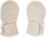 Lodger Baby wanten teddy 0-12 maanden - Fleece gevoerd - Creme - Klittenband