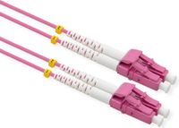 Value F.O. Kabel 50/125µm OM4, LC/LC, low-Loss connector , LSOH, violet, 5 m