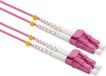 Value F.O. Kabel 50/125µm OM4, LC/LC, low-Loss connector , LSOH, violet, 5 m