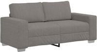 vidaXL Loveseat Lichtgrijs Corduroy Stof