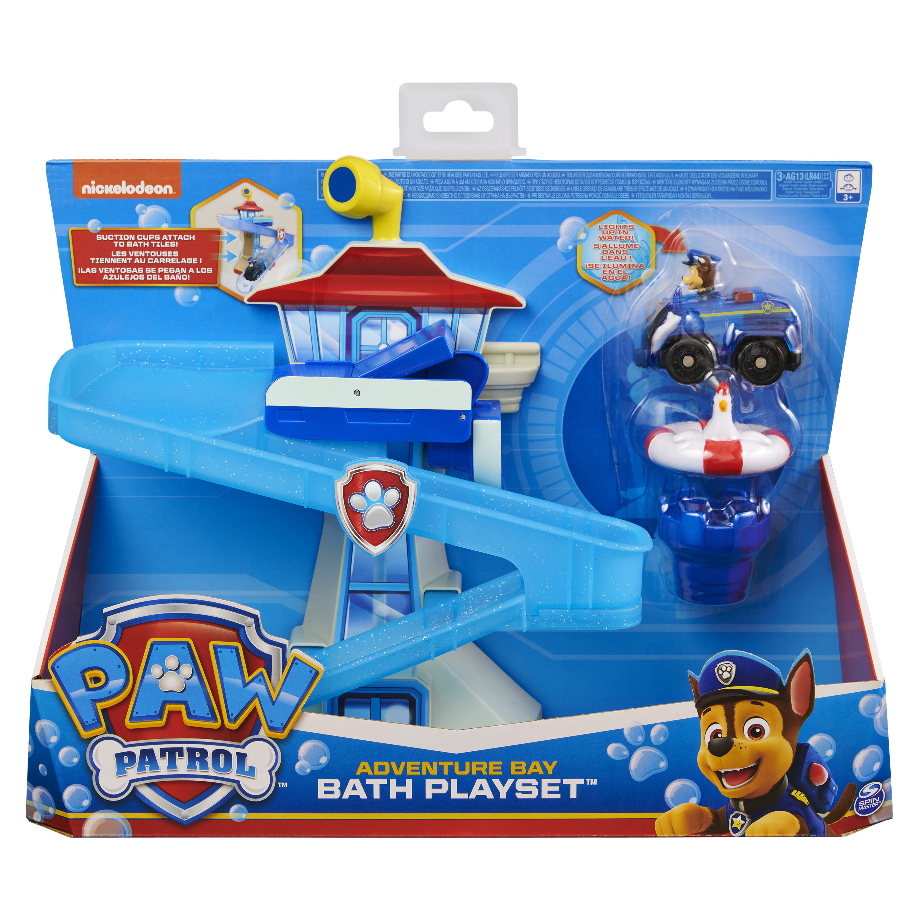 Spin Master PAW Patrol Avonturenbaai-badspeelset met lichtgevend Chase-voertuig