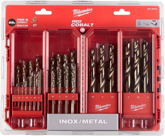 Milwaukee Metaalboren Set - 25-delig - Red Cobalt