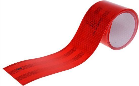 PRO Reflecterend Tape 3M Kleur Rood (50 mm x 2 Meter