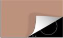 Merkloos KitchenYeah® Inductie beschermer 77x51 cm - Beige - Roze - Inductiebeschermer