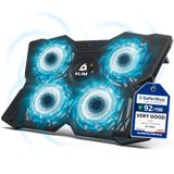 KLIM Diamond Laptopventilator - Krachtig - Snel koelproces - 4 PC Notebook PS4 ventilatoren Geventileerde houder