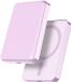 Force Case Powerbank 5.000 mAh - Convient pour MagSafe & Sans fil Qi 15W - Avec 1 port USB-C - Chargeur rapide, Rose