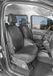 Walser Autostoelhoes Transporter Fit Kunstleer antraciet geschikt voor Renault Kangoo (Typ W) - 2 Enkele zetel front