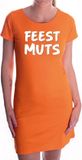 Bellatio Decorations Shoppartners Bv Oranje fun tekst jurkje - Feestmuts - oranje kleding voor dames - Koningsdag / oranje supporter L
