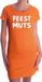 Bellatio Decorations Shoppartners Bv Oranje fun tekst jurkje - Feestmuts - oranje kleding voor dames - Koningsdag / oranje supporter L