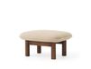 Audo Copenhagen Repose-pieds Brasilia Bouclé 02 beige-chêne lasuré foncé