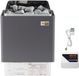 9 kW Poêle électrique de sauna avec commande externe, Acier inoxydable, pour pièces de 9-13 m³