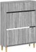 vidaXL Schoenenkast DELFT 78 x 24 x 103 cm Bewerkt hout Grijs Sonoma