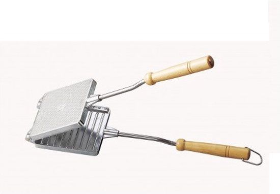 Inno Cuisinno Tosti-ijzer - Bruin/Zilver - 1 sandwich