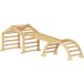 Bac Grimpeur 9-en-1 avec rampe, toboggan, échelle, tableau noir en bois pour tout-petits