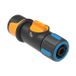 Fiskars 1027086 Waterslangkoppelingen Zwart, Blauw, Oranje