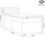 vidaXL Lit plateforme avec matelas, gris clair, 90 x 190 cm