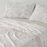 Burrito Blanco Beddengoed van Coralina-stof, 105 cm breed bed (+ beschikbare maten), design 987, kleur beige (105 x 190/200 cm)