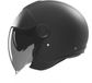 Nox N182 Jethelm - Scooter helm met ingebouwd getint zonnevizier - Maat L - Mat zwart