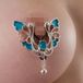 Sylvie Monthulé - Set 3 Butterfly Wings | Zilver | Blauw | Katoen | S
