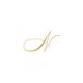 Entertaining Caspari White Pearl Paper Linen Cocktail Napkins, Monogram Initial N, Pack van 30