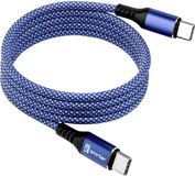 Smrter MAGNETO_C2C_BL_R USB-laadkabel USB-C stekker 1 m Blauw